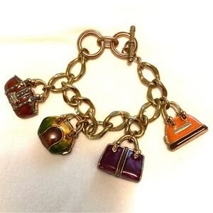 Vintage Handbag, Purse, Charm Bracelet!